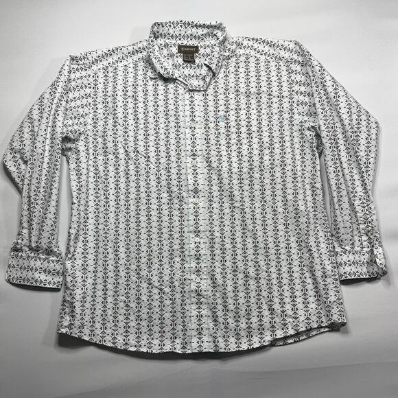 Ariat Men's Long Sleeve Aztec Print Western Button Up Shirt - Size XL - Picture 1 of 6